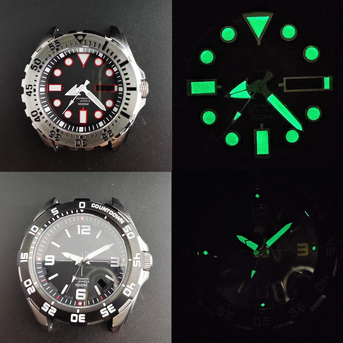 44mm nh35 case watch Sapphire glass NH36 case   for NH36 NH35 Movement stainless steel Watch accessories 004 image 6