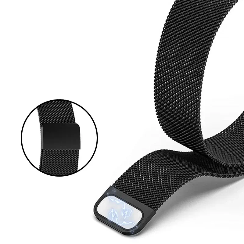 Stainless Steel Loop Strap For Huawei Band 9 8 Bracelet Metal Magnetic Milanese Watchband For Huawei Band 8 9 Replacement Bands