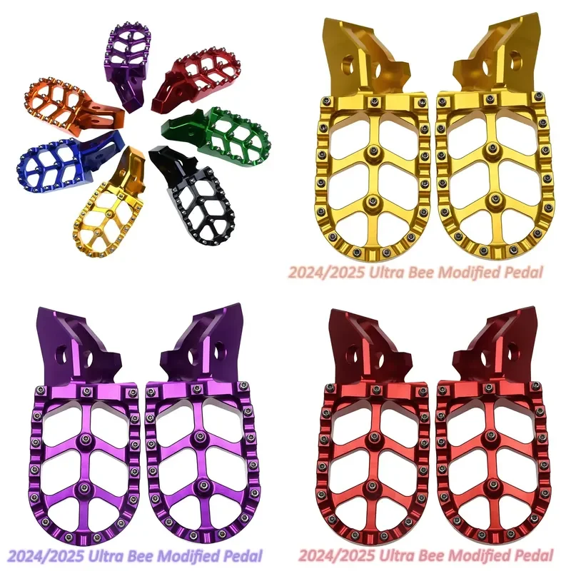 Electric Bicycle Modified Pedals Off Road Motorcycle Accessories Foot Pegs and Staples