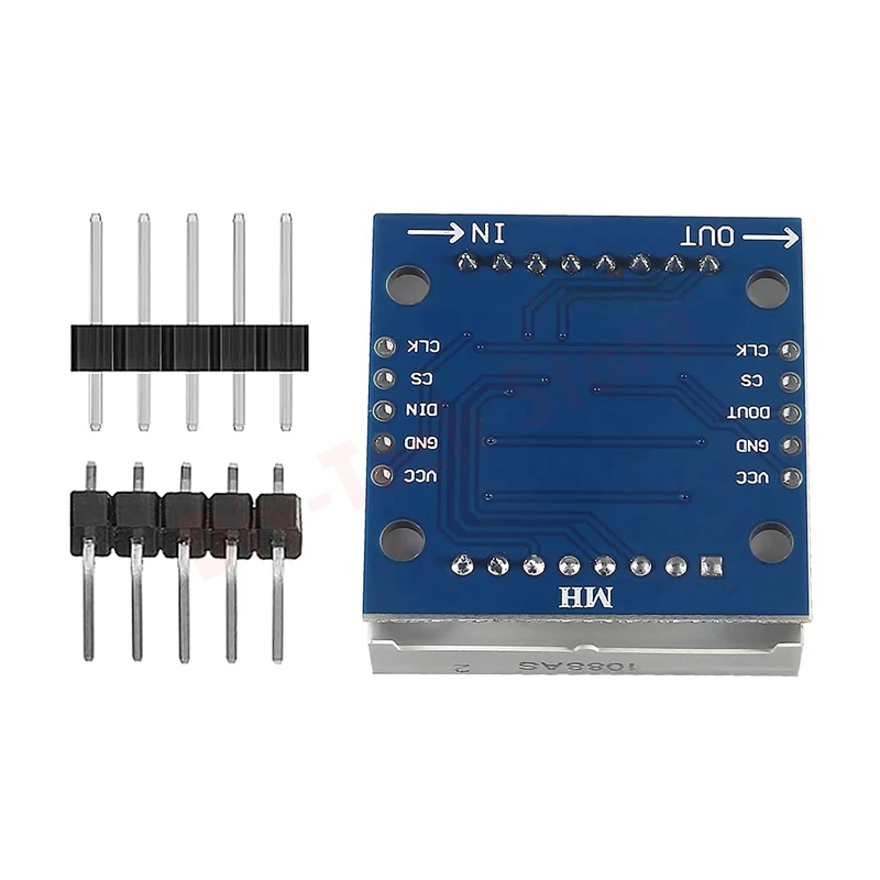 3pcs MAX7219 8X8 LED Dot Matrix LED Display Control Module 5V MCU Control and Drive MAX7219 88 LED Dot Matrix DIY Kit