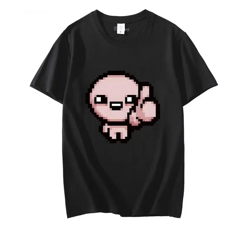 

Funny Cartoon Round Neck Tshirt Clothing Binding of Isaac T-shirt Comfortable Tee-shirt Sleeve Aesthetic Clothes Streetwear Tops