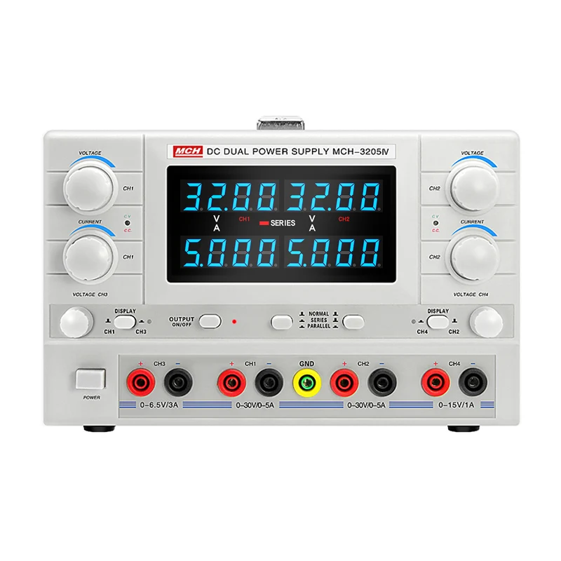 MCH brand Dual channel, Three channel, and Four channel linear DC regulated power supply and switch DC regulated power supply