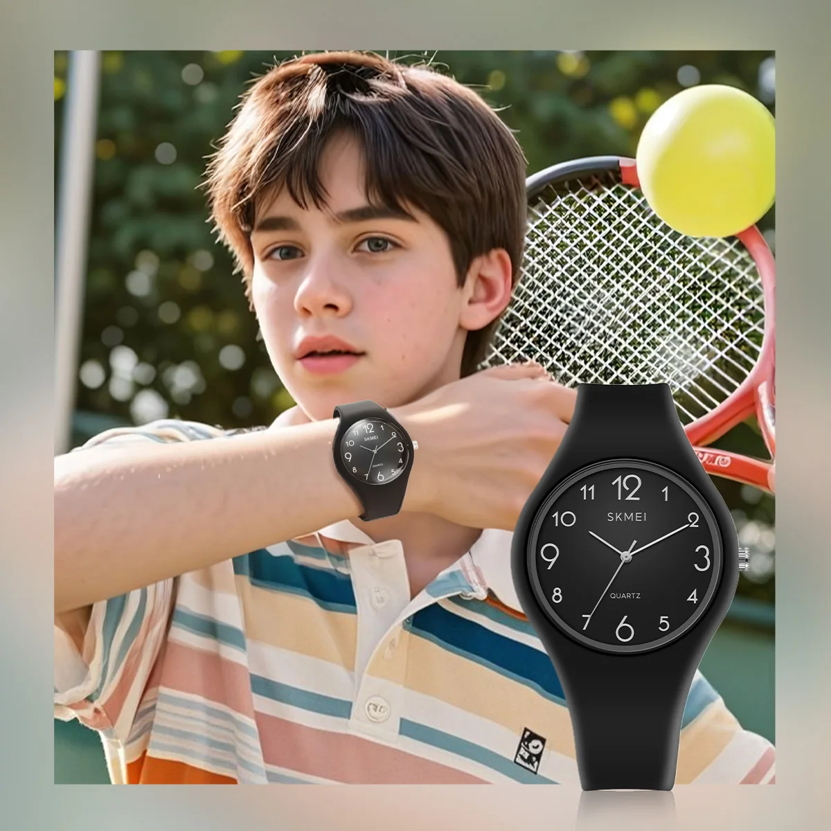 ساعة يد كوارتز للأطفال مقاومة للماء من SKMEI للطلاب في الهواء الطلق ساعات رياضية إبداعية غير رسمية Relogio Infantil #3