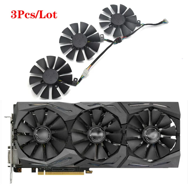 新品87mmT 129215 SU 冷却ファン Asus Strix RX480 RX 580 GTX 980Ti