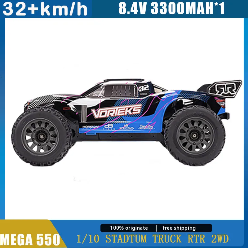 

Электрическая радиоуправляемая модель для стадиона ARRMA VORTEKS MEGA 550 2WD Brushed ARA3205 ARA3205S 1/10, грузовик для стадиона, игрушки для взрослых и детей