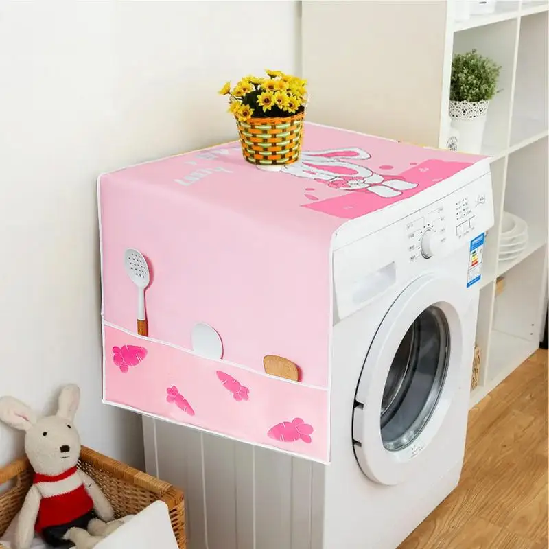 Refrigerator Dust Cover Fridge Cover Refrigerator Cover For Top Freezer Cover Dustproof Cute Washer Dust Cover 70.9x24.4inFridge