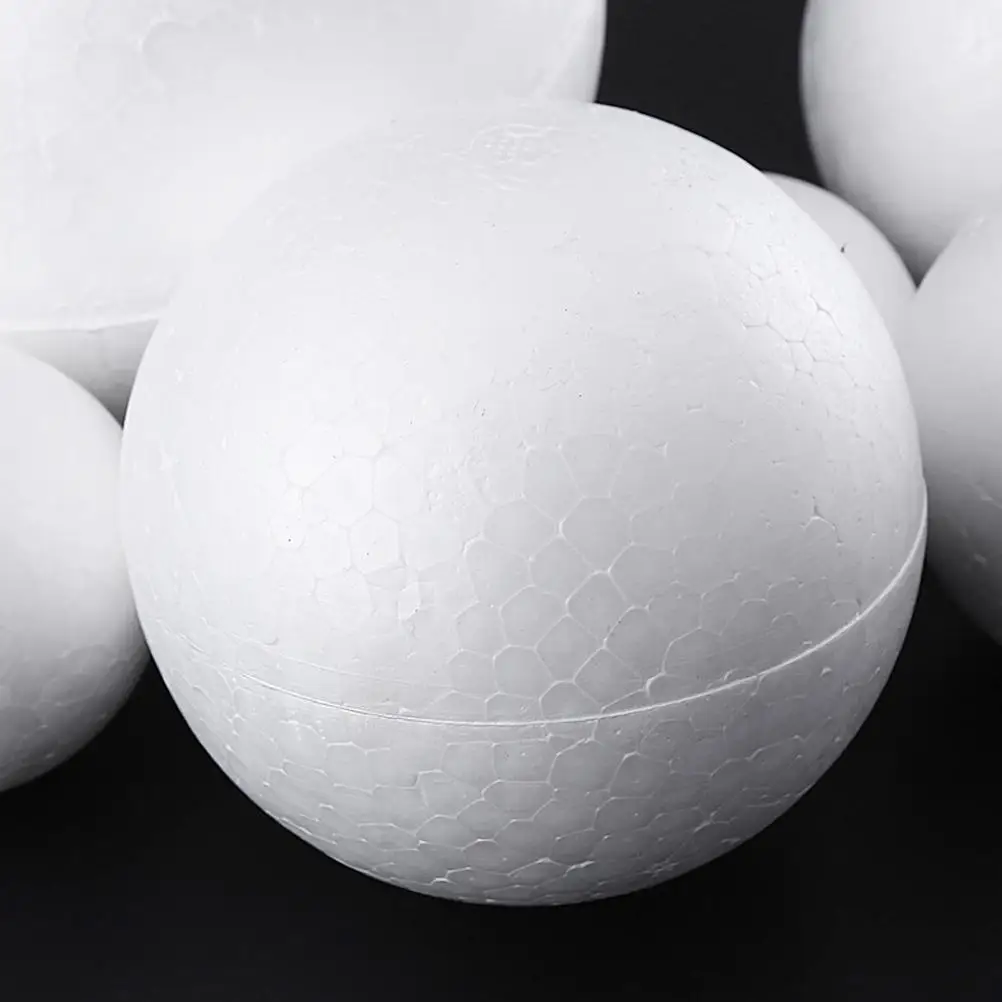 12 Pcs Foam Balls Craft Projects Children Gifts Solid DIY Educational Toy Ball Model Ornament Winter Christmas