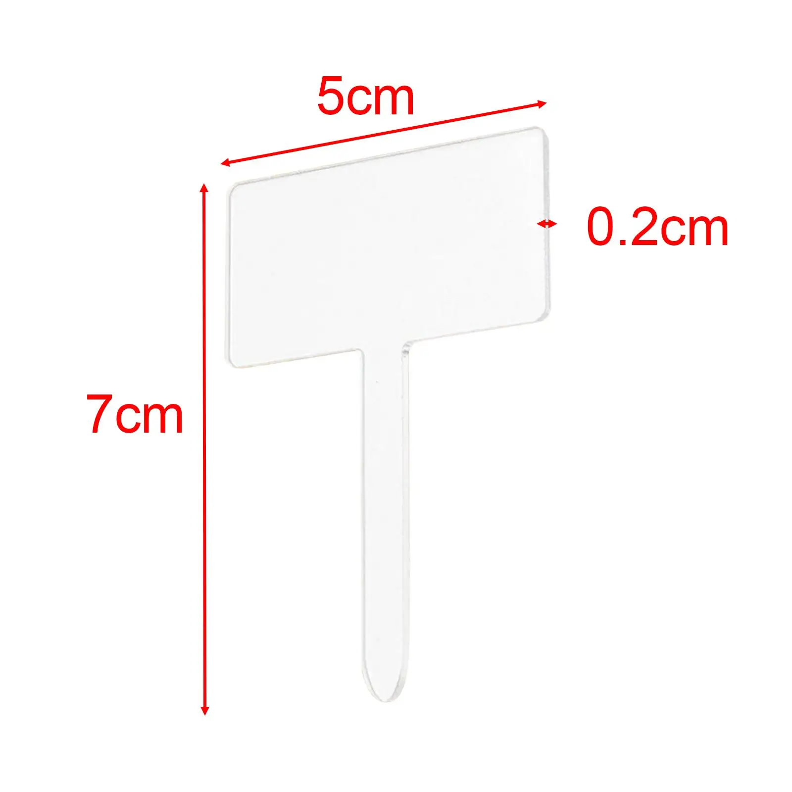 24Pcs Acrylic Plant Tag Plant Signs,Weatherproof,Plant Markers Plant Labels for Outdoor Flower Grass Bonsai Potting Patio DIY