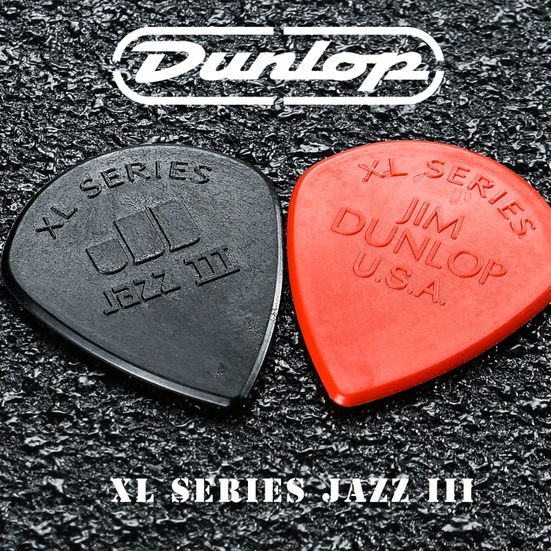 Dunlop   Pick. 47R XL JAZZ 3 nylon material non-slip acoustic/electric guitar picks. Thickness: 1.38mm.