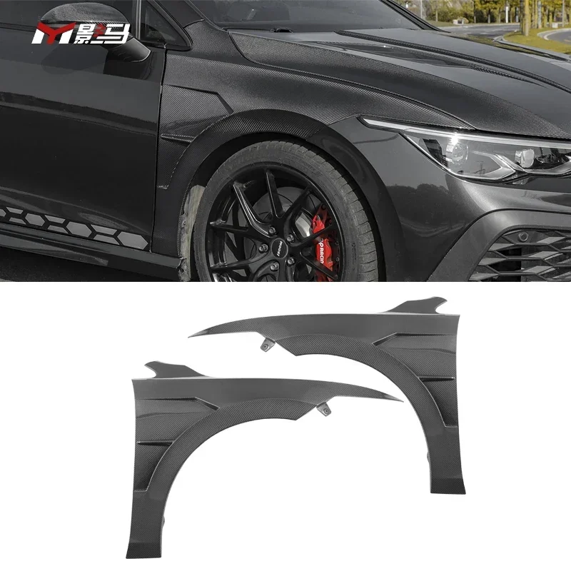 

High quality Ventilation Body Kit Right Left Front Fender Suitable Carbon Fiber Door Fender For VW Golf 8 Mk8