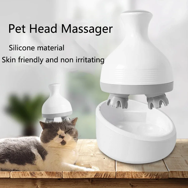 Fully Automatic Cat Head Massager Home Full Body Massage Claw Multifunctional Portable Cat and Dog Stress Relief Massager