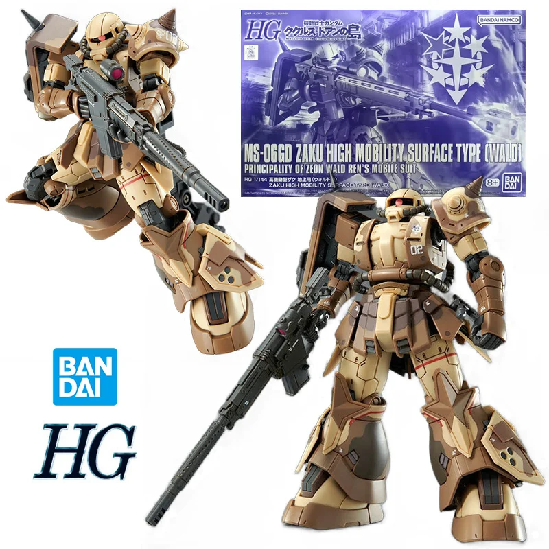 

Фигурка аниме Bandai PB HG 1/144 Zaku, фигурка Аниме высокой мобильности типа поверхности, оригинальная, Сборная модель Gundam, игрушка в подарок, коллекция