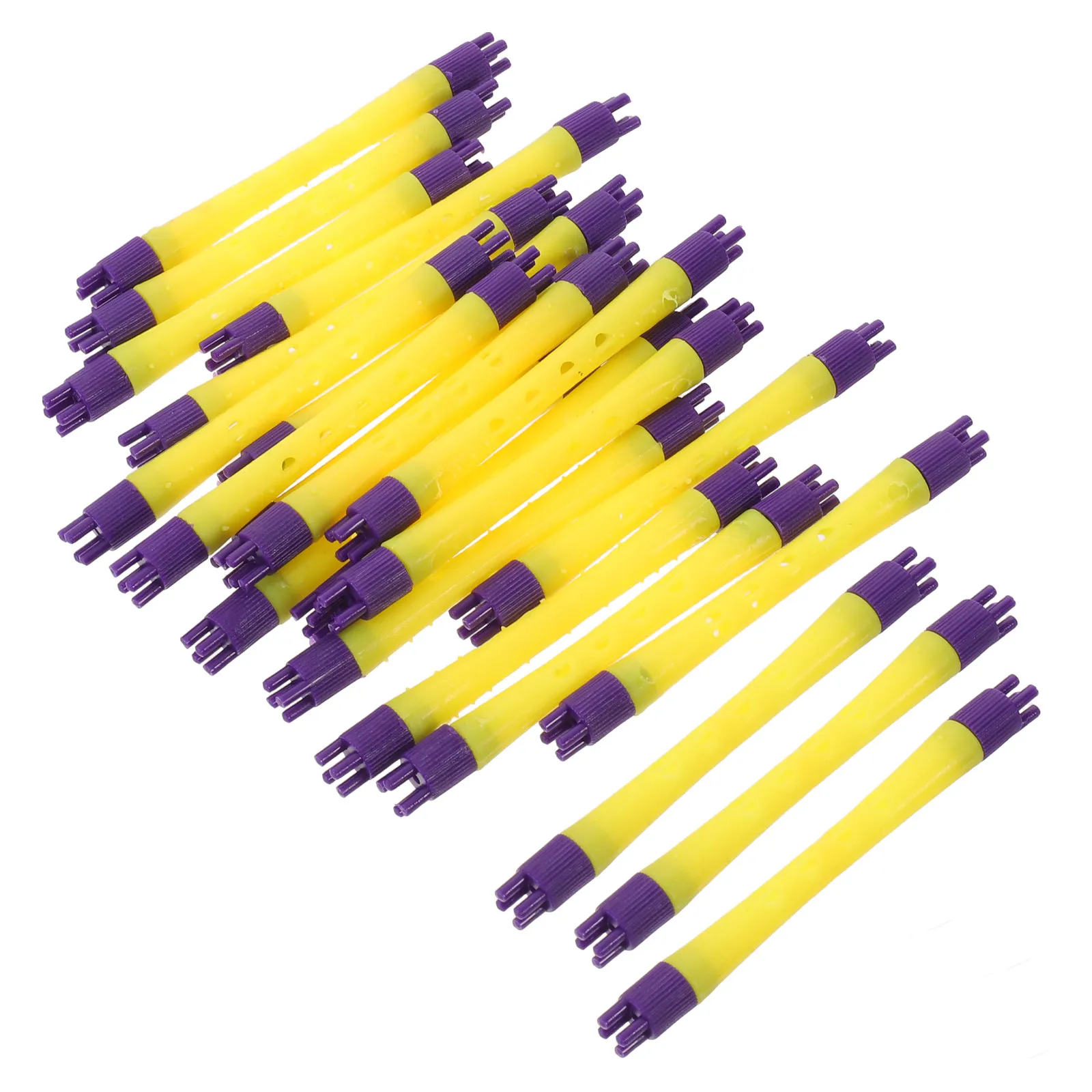 

40Pcs Woolly Curl Perm Rods Set Plastic Non Slip Hair Curler Rods for DIY Home Styling Volume Lift Fine Flat Hair Cold Wave