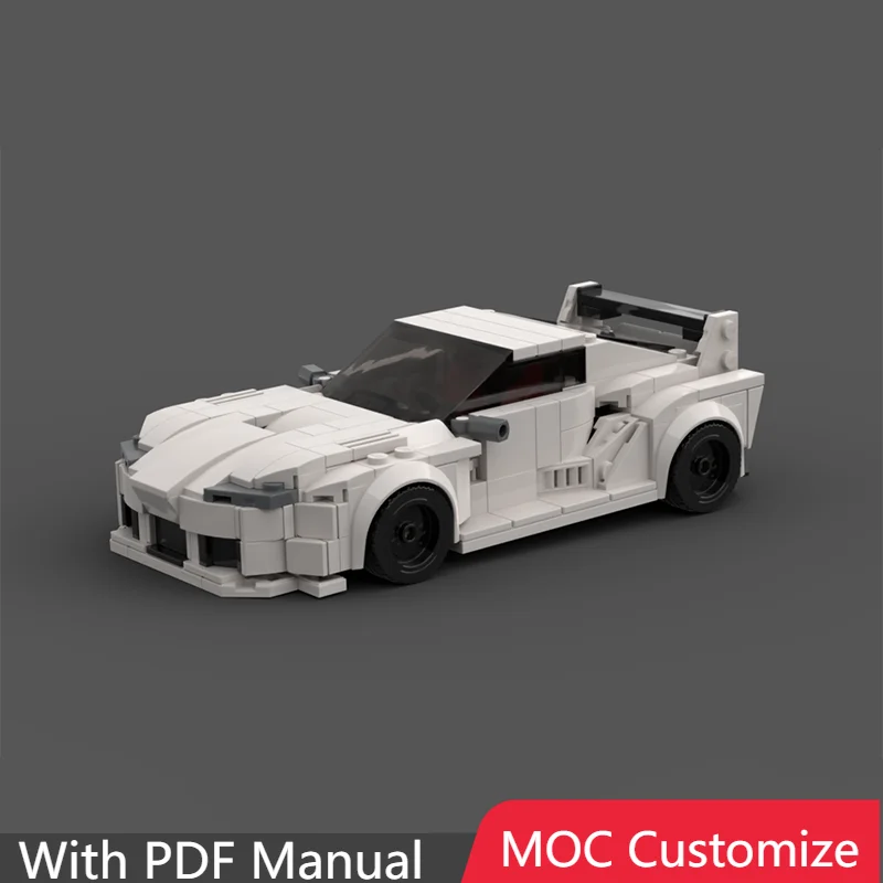 

954 PCS Moc CustomizeTechnical Luxury White Sports Car Model Supercar Building Blocks Speed Vehicle Bricks Toys Kids Adult Gifts