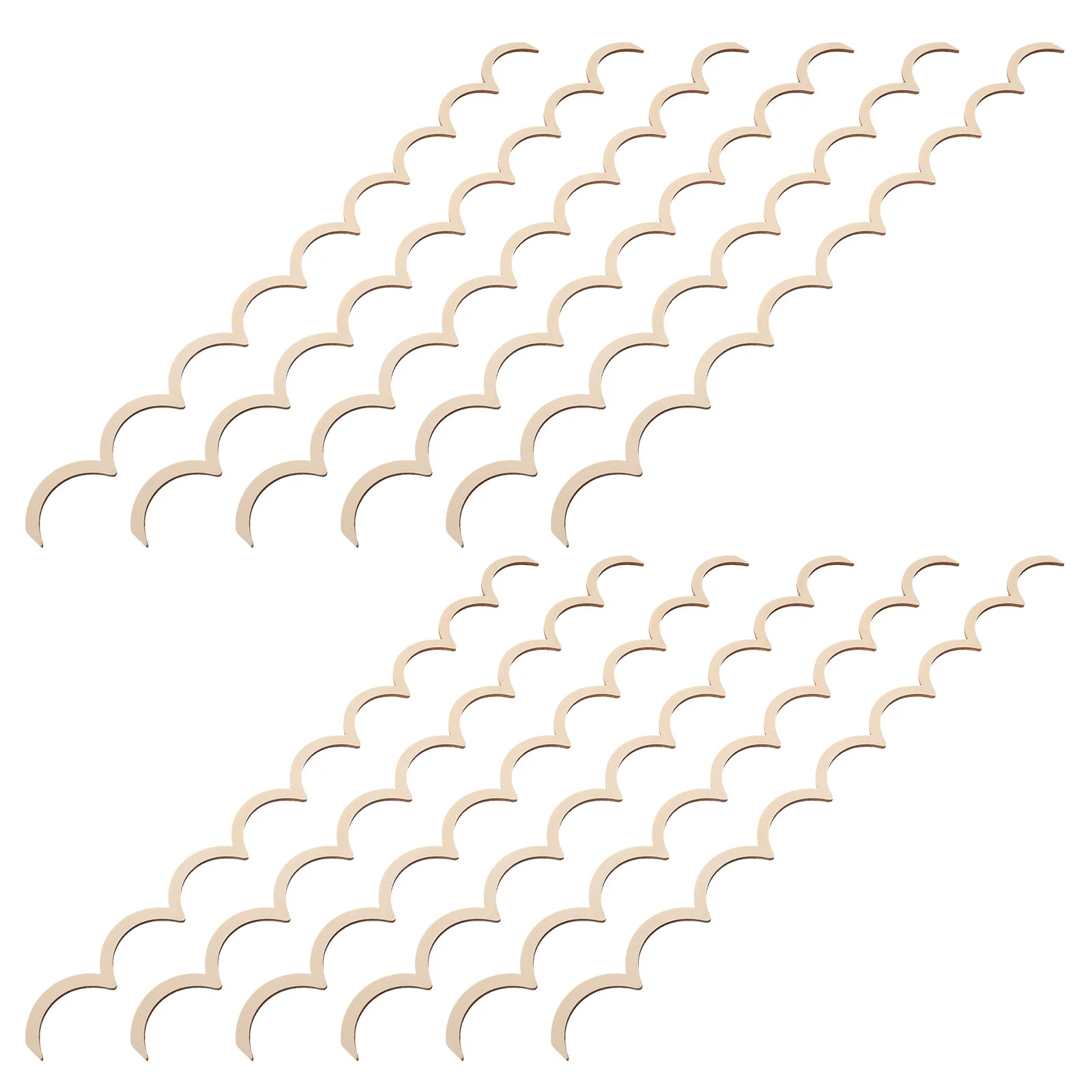 30 قطعة حواف حدود خشبية غير مكتملة لإطار نافذة باب الخزانة مشاريع يدوية ذاتية الصنع جدار ديكور شرائط الحرف اليدوية #6