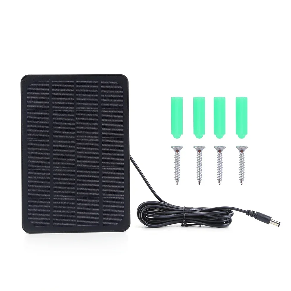 

10w 5v Solar Panel Supply For Iegeek Outdoor Wireless Security Camera Solar Plate Kit Waterproof Solar Charger Dc5521/usb-c Port