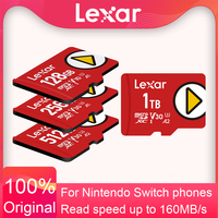 Lexar High Speed 150MB/s Micro SD Card Memory Card PLAY 128GB 256GB 512GB 1TB microSDXC USH-I Card Flash Card for Switch Drone