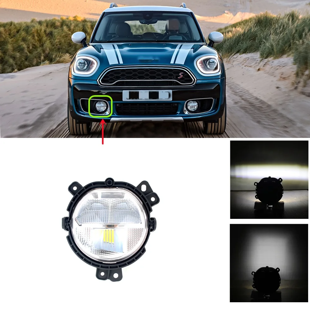 

Right Side For Mini F60 CountryMan 2016 2017 2018 2019 2020 Front LED DRL Daytime Running Lights Fog Lamp Light 63177409122