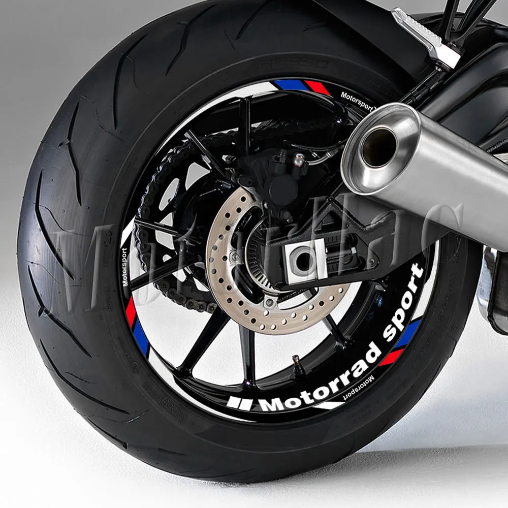 Motorrad-Radaufkleber 17'' Felgen-Dekorstreifen Zubehör für S1000XR/RR F900/800R S1000R F900XR nine t R 1200R G310R – Detail 1