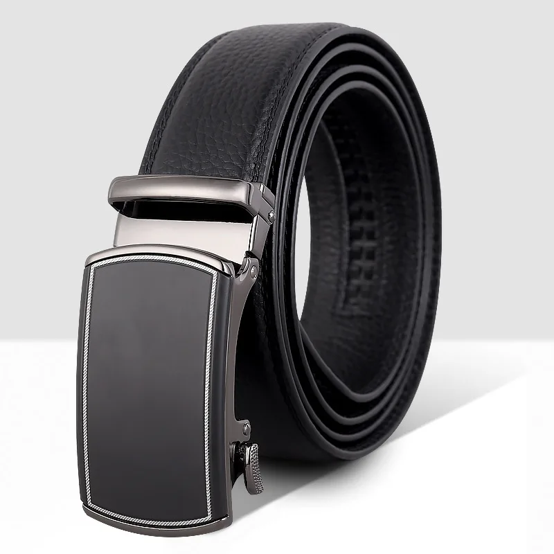 

Mens belts, Head layer cowhide automatic buckle belt, cowhide pants with belt, Jeans belt pairing Fashion and leisure