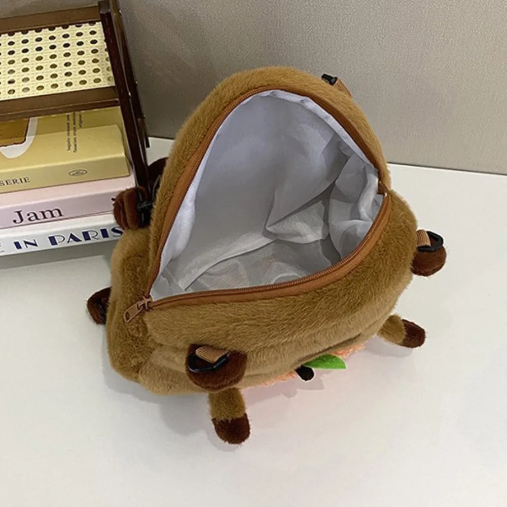 

Сумка для хранения, рюкзак с набивкой капибра, мультяшная сумка-капибра, легкая мягкая сумка с героями мультфильмов для девочек