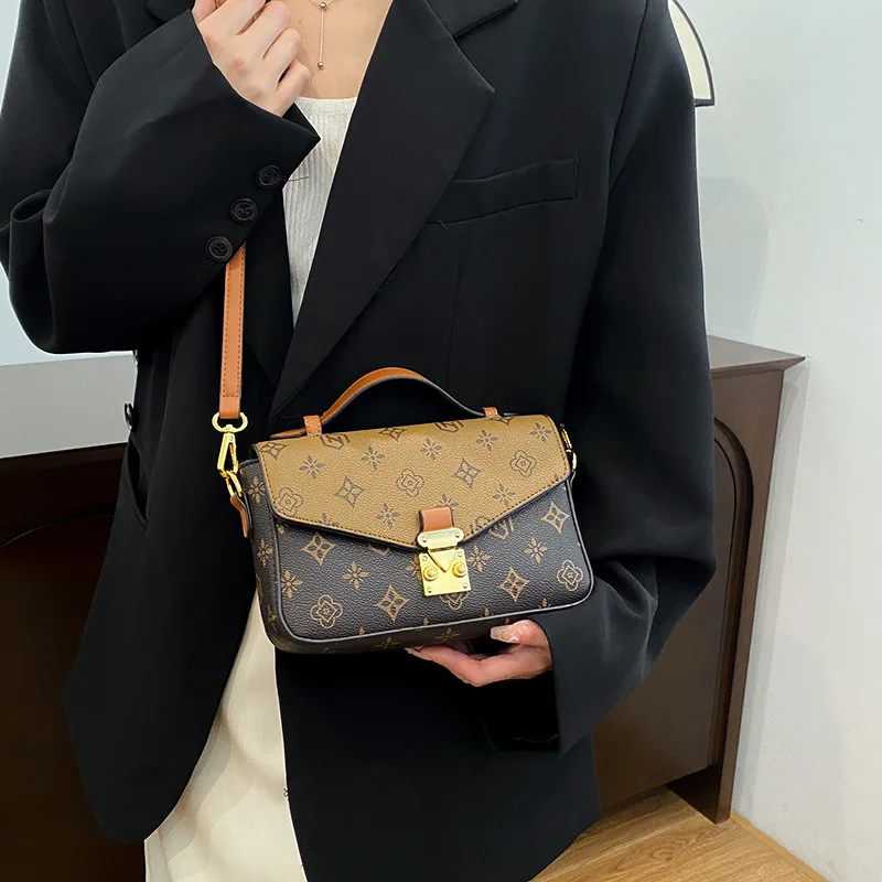 2024 New Luxury Fashion Printed Women\'s One Shoulder Handheld Bag Hot Sale Small Square Bag Versatile High Quality Crossbody Bag