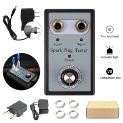 12V Car Spark Plug Tester Ignition Testers Detector Adjustable Double Hole Analyzer Automotive Diagnostic Tool Dual Hole Tester