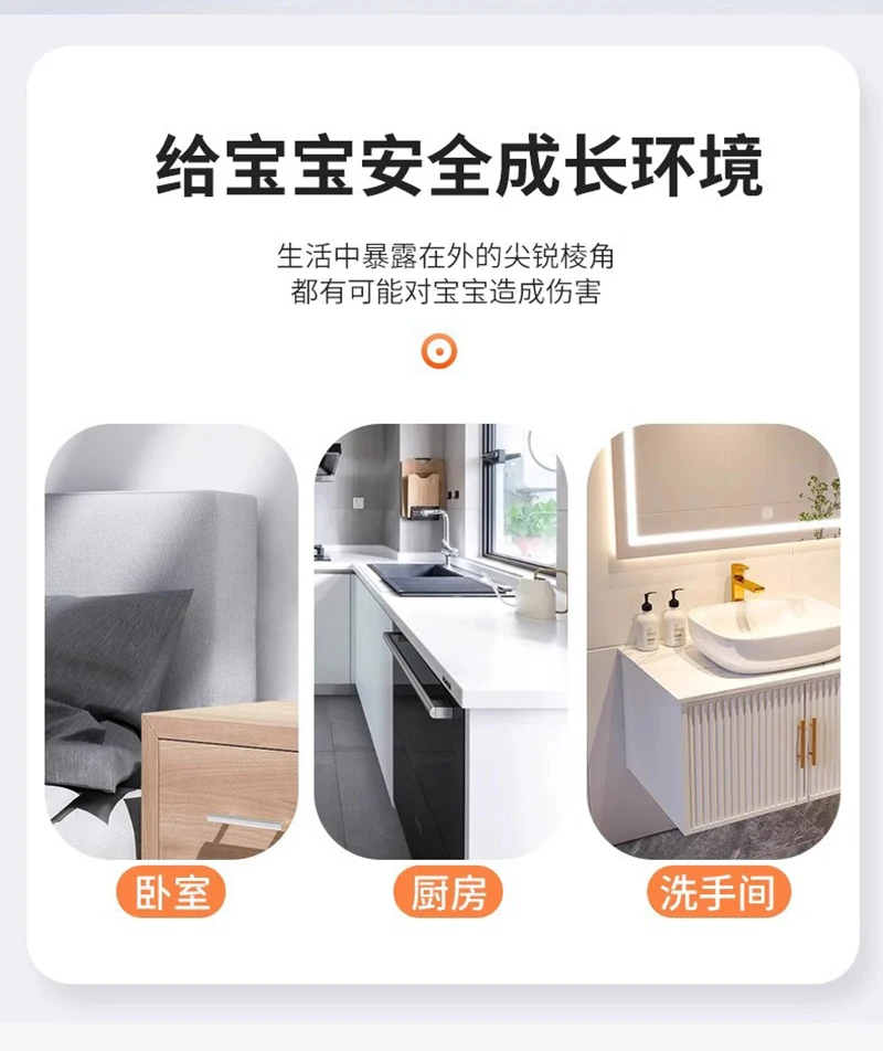 10 قطع من واقيات الزوايا، واقيات الزوايا المقاومة لزوايا وحواف الأثاث، واقيات زوايا الطاولة، أغطية زوايا حادة شفافة #6