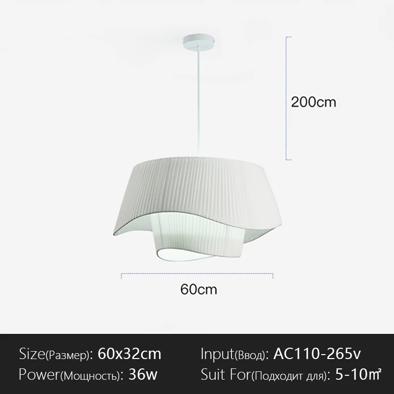 Denmark Designer Zijden Hanglamp Woonkamer Hotelhal Restaurant Hanglamp Woningdecoratie Led Verlichting Fabriek Directe Verkoop