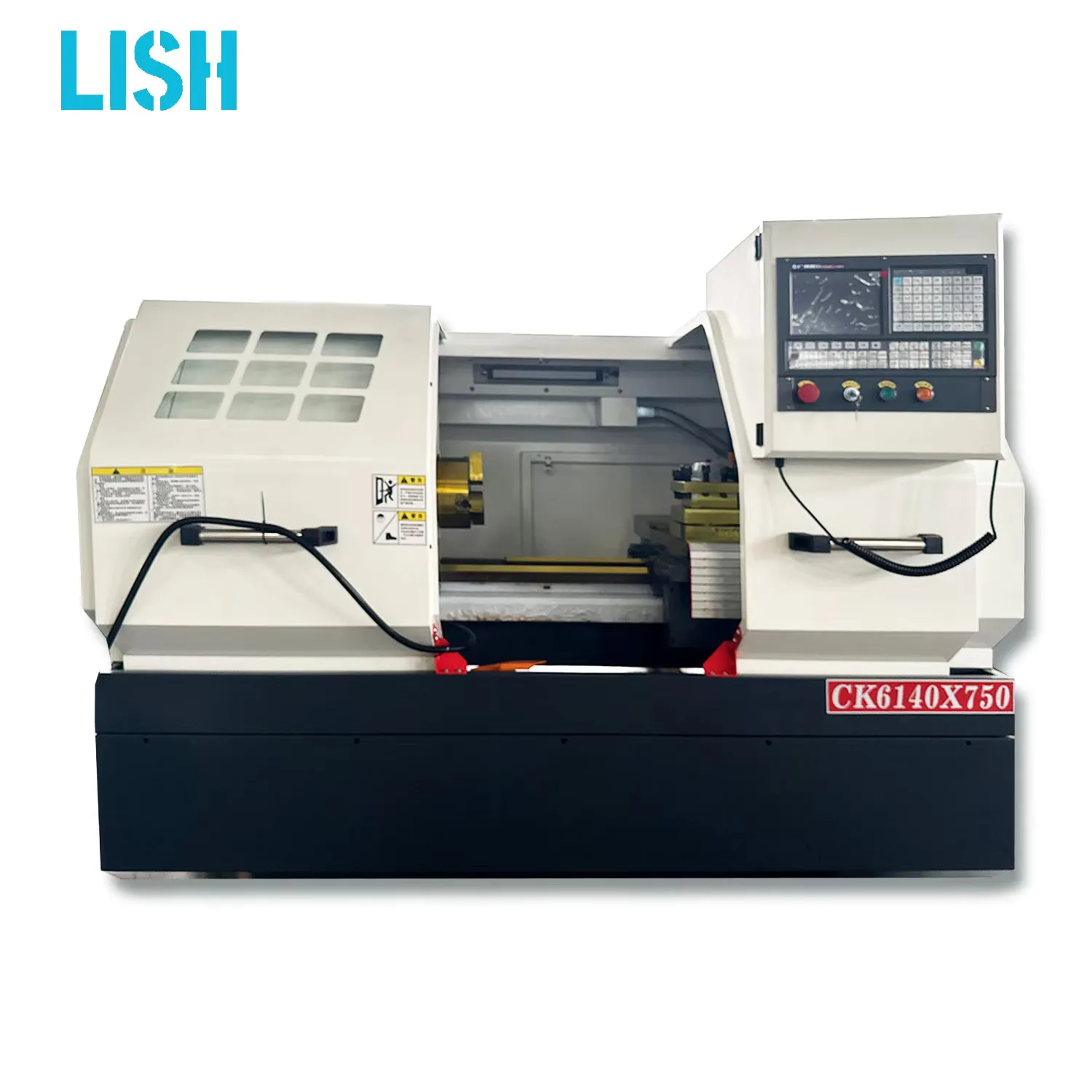 Torno CNC de tecnologia avançada de aço Hining de alto desempenho de fábrica profissional Ck6140