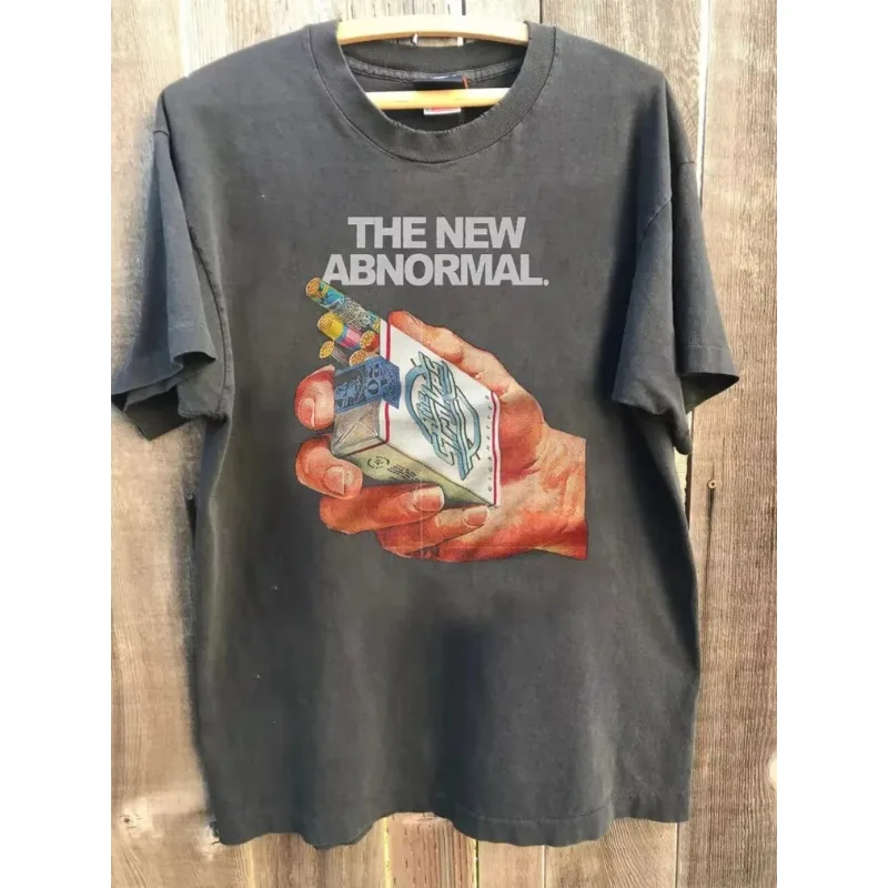 Carbon gray T-shirt men's T-shirt short sleeved shirt men's and women's summer T-shirt The Strokes The New Abnormal T-shirt
