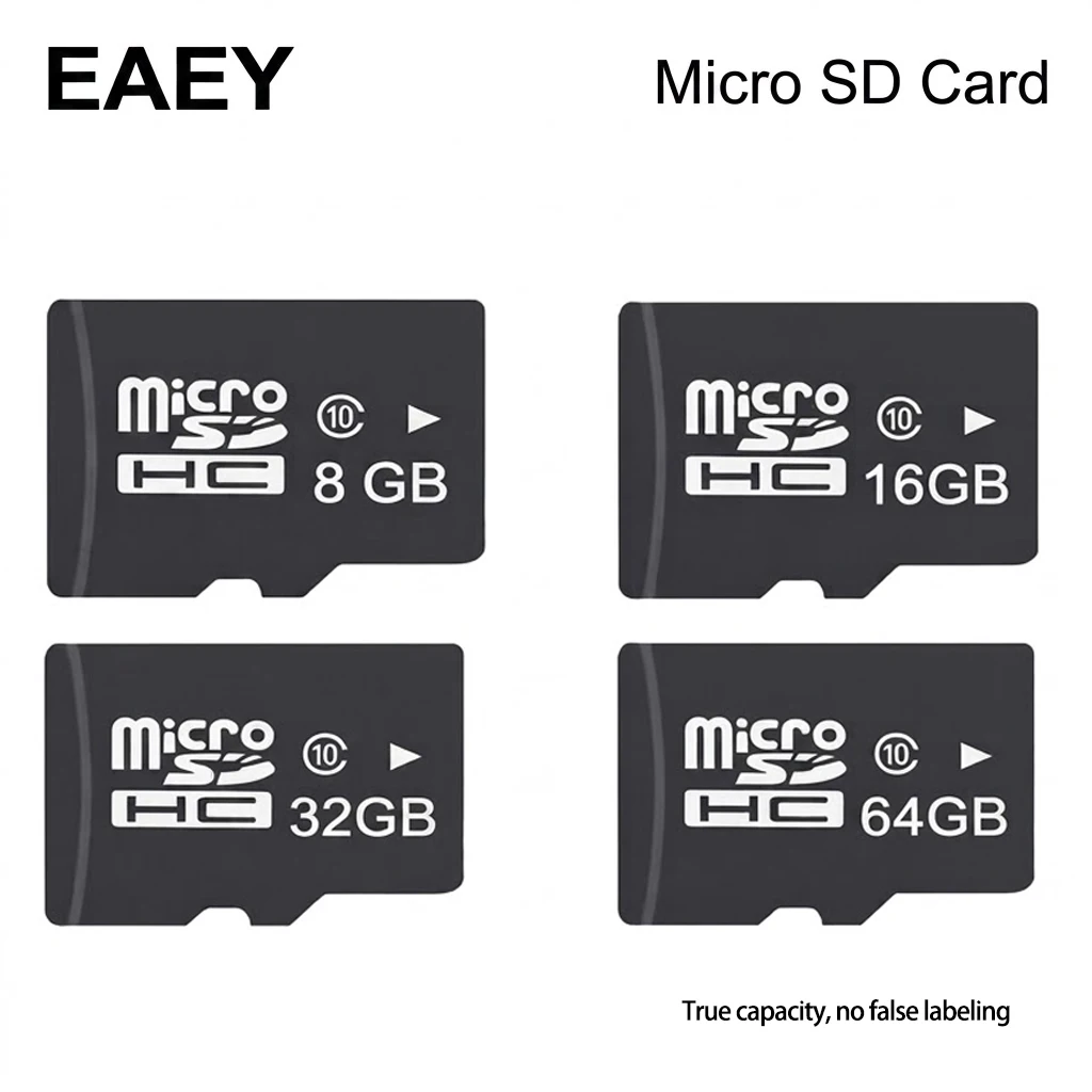 EAEY Micro SD Memory Card U3  64GB 32GB 16GB V30 C10 Microsd Cards For Camera Phone Tablet Dashcam