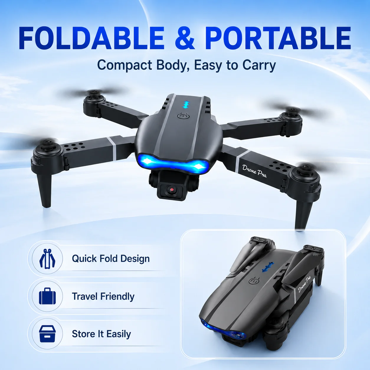 4K HD RC Drone Foldable Dual C - Fpv Drone Bag review and price