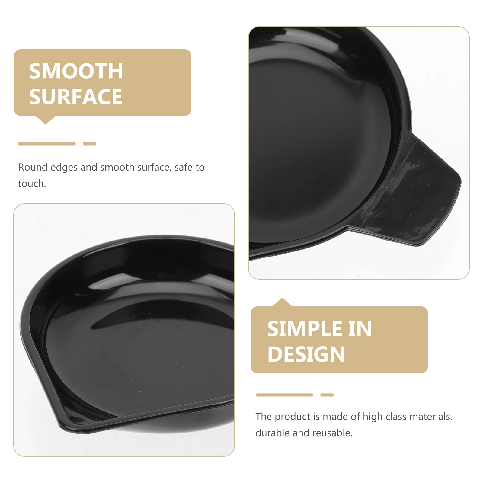 

5Pcs Plastic Weighing Tray Round Edges Smooth Surface Safe Touch Kitchen Electronic Scale Accessory Replacement