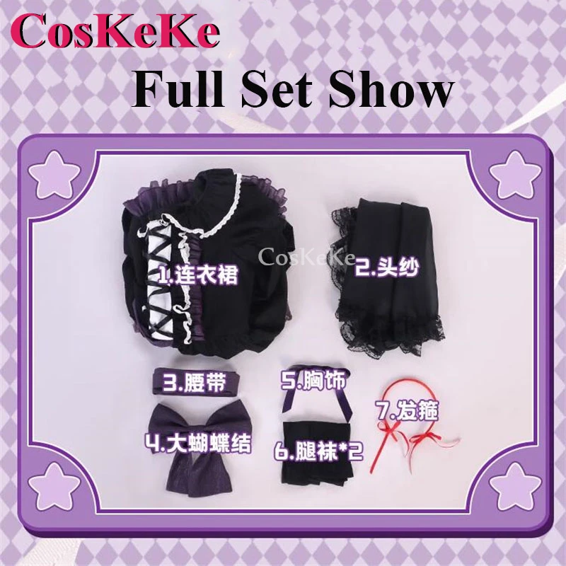 CosKeKe Akemi Homura Cosplay Anime Puella Magi Madoka Magica Costume Sweet Lovely Dress Halloween Party Role Play Clothing XS-XL