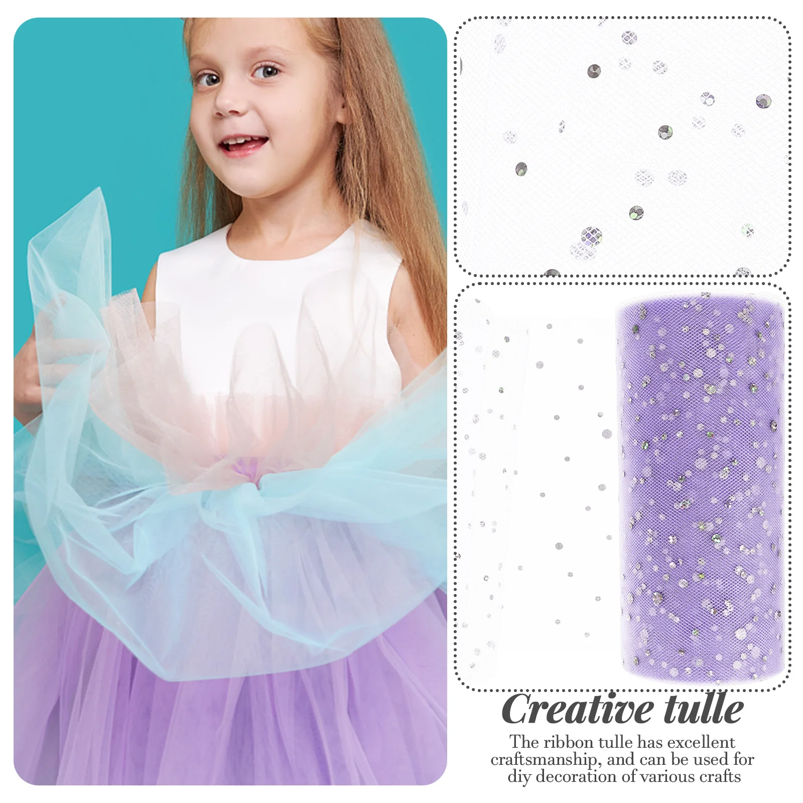

1 Roll Sparkle Netting Gauze Fabric Diy Decorative Ribbon Craft Wedding Party Gift Wrapping Sewing Skirt Mesh Gauze Rolls