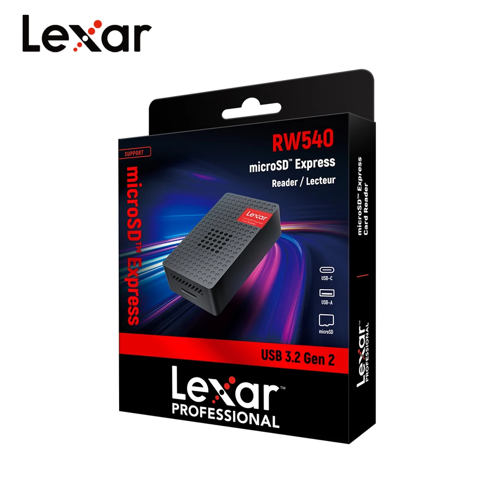 お得品！Lexar RW540 microSDExpressリーダー&SDカード Lexar RW540 microSD Express Card Reader Lecture USB3.2 GEN2 USB-C