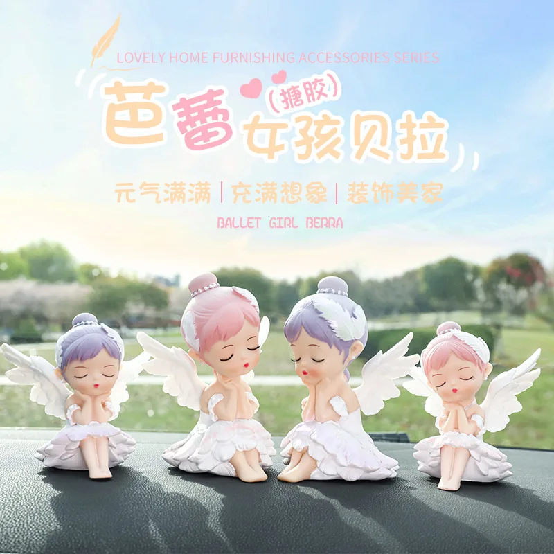 ビニールベラバレエガールクリエイティブリビングルームデコレーションケーキベーキングクラフトガーリーギフト親友への幸運のお守り