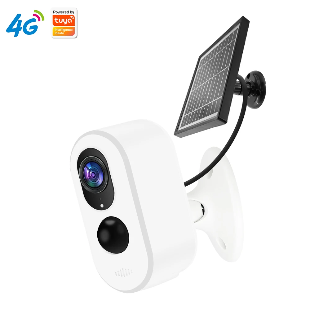 

3MP 1296P 120Degree Bluetooth Tuya App Low Comsunption Solar Power 4G/IP Camera IR Night Vision Home Security CCTV Baby Monitor