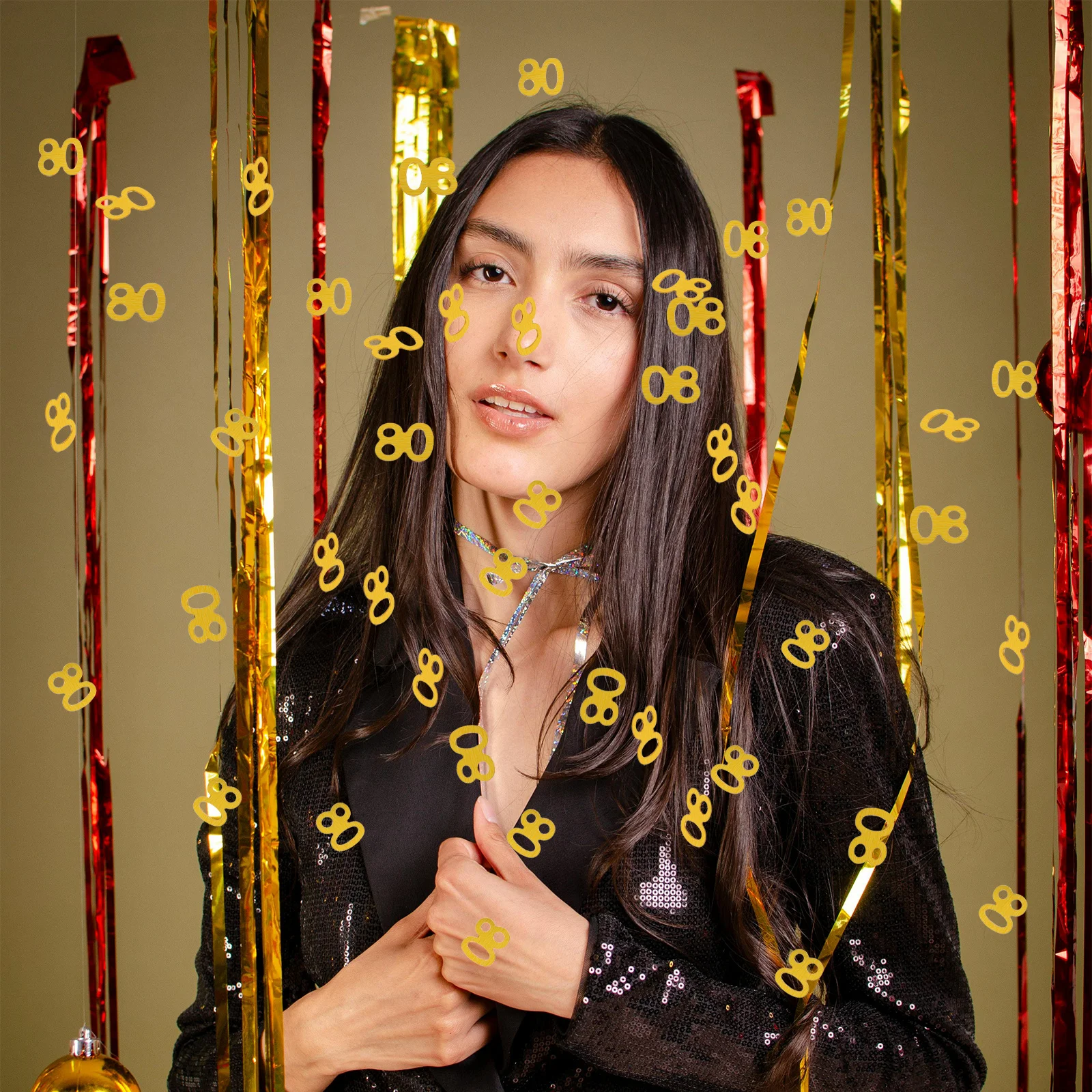 

1200Pcs Number Confetti High Quality Sequins Party Decoration Birthday Anniversary Celebration Supplies Number Confetti