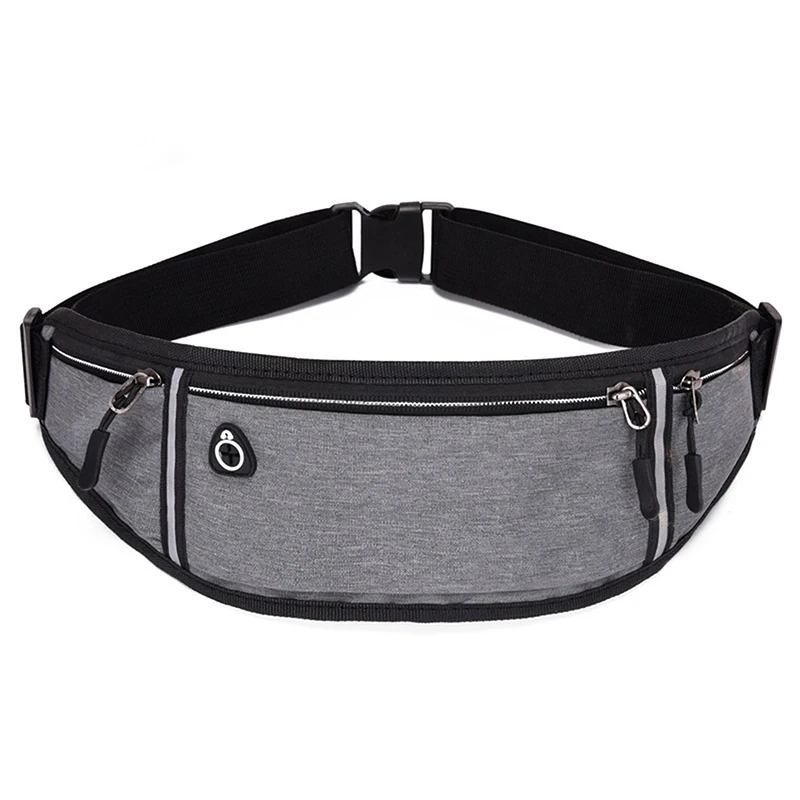 Sports Running Waist Bag Men Women Waterproof Fanny Pack Outdoor Cycling Crossbody Bag Mobile Phone Bag Oxford Cloth Chest Bag