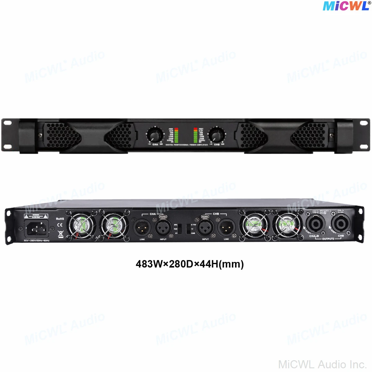 High Quality PX8000 8000W 2 / 4 Channel Digital Power Amplifier 19