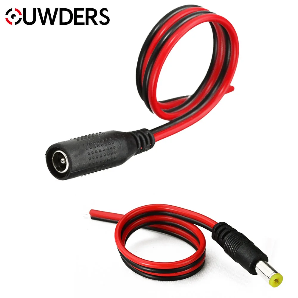 Fa12V Dc Kabel Nieuwkomers Dc Power Line Jack Adapter Plug Vrouwelijke Dc Rood Zwart Bus Koper Dc Rood Zwart power Line