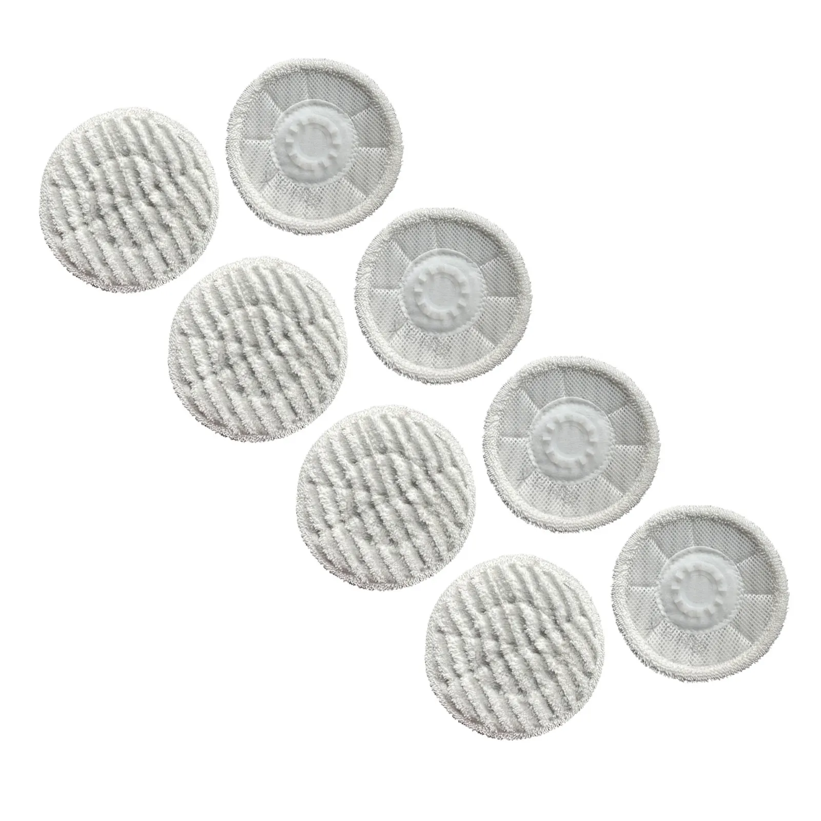 Microfiber Mop Head Replacement Set 8-Pack for Use with Various Steam Iron Series on Hardwood Laminate for tile and Marble
