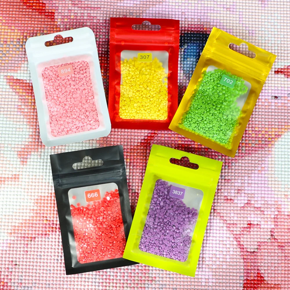

100pcs/bags Diamond Art Painting Bag Clear Self Seal Zipper Plastic Retail Packaging Pack Poly Bag Ziplock Storage Jewelry Bag