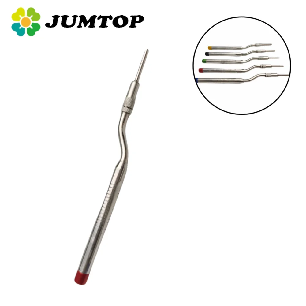 

5-Piece Dental Implant Osteotome Set - Maxillary Sinus Lift Tools with Concave Tips for Tooth Extraction & Bone Grafting