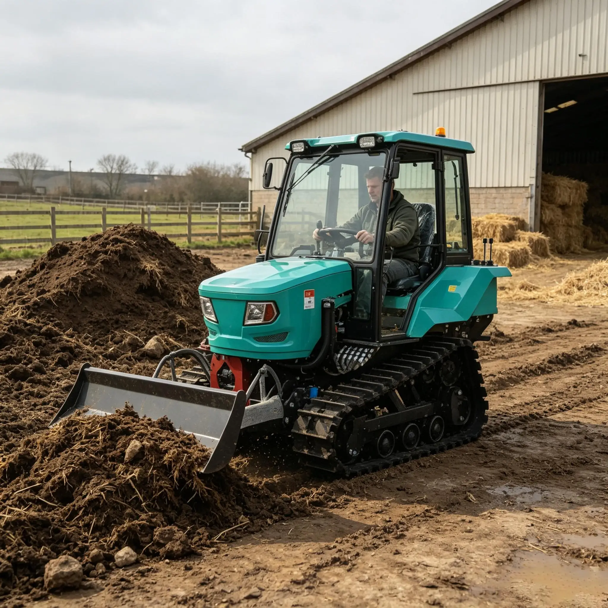 Mini Crawler Tractor Euro 5 EPA Certified Farm Track Tractor Free Shipping Agriculture Rotary Cultivator Plow Harvester Equipmen