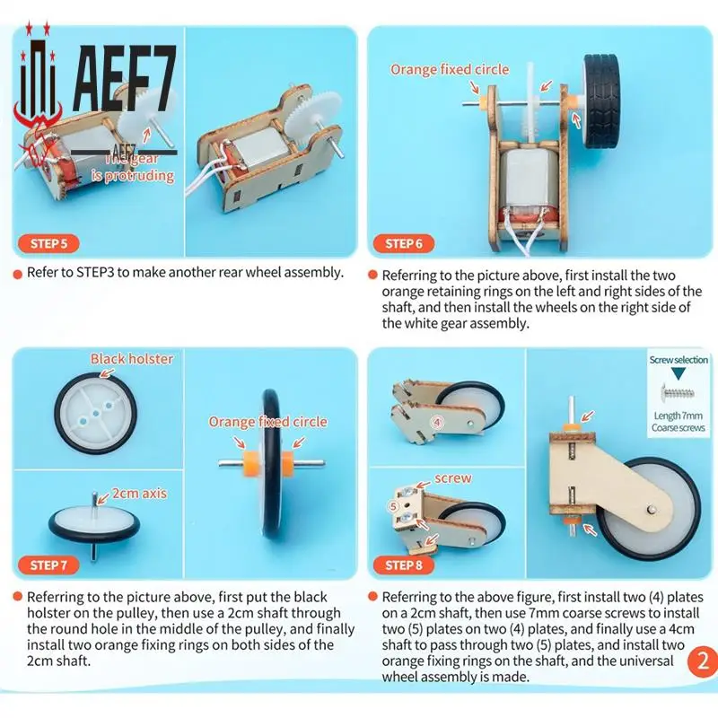 

AEF7-научный эксперимент, деревянный DIY трекер, сборка автомобиля, модель, технология производства, упаковка материалов для детей
