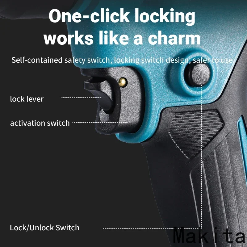 Lihat 550 ° C Pistol Panas Kontrol Suhu 18V Pistol Udara Panas Genggam Tanpa Kabel dengan Tampilan LED Peniup Termal Solder Baru,