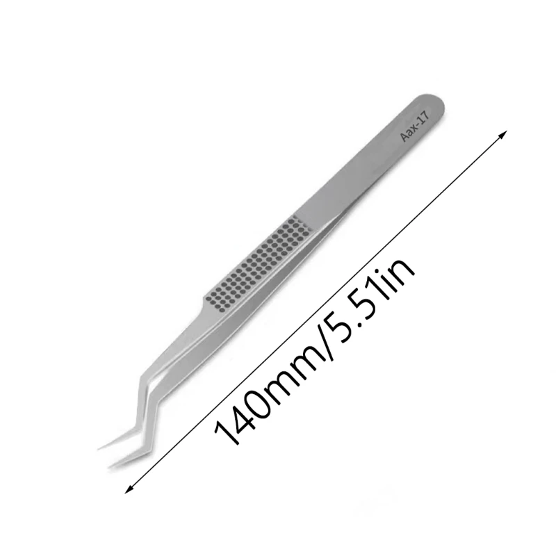 Pinzette posizionamento ergonomiche per chip stagno in acciaio inossidabile per pinze per saldatura riparazione chip